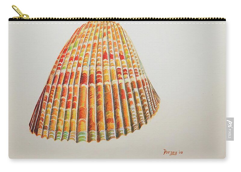Top Seller Zip Pouch featuring the painting Sanibel Shell by Dorsey Northrup
