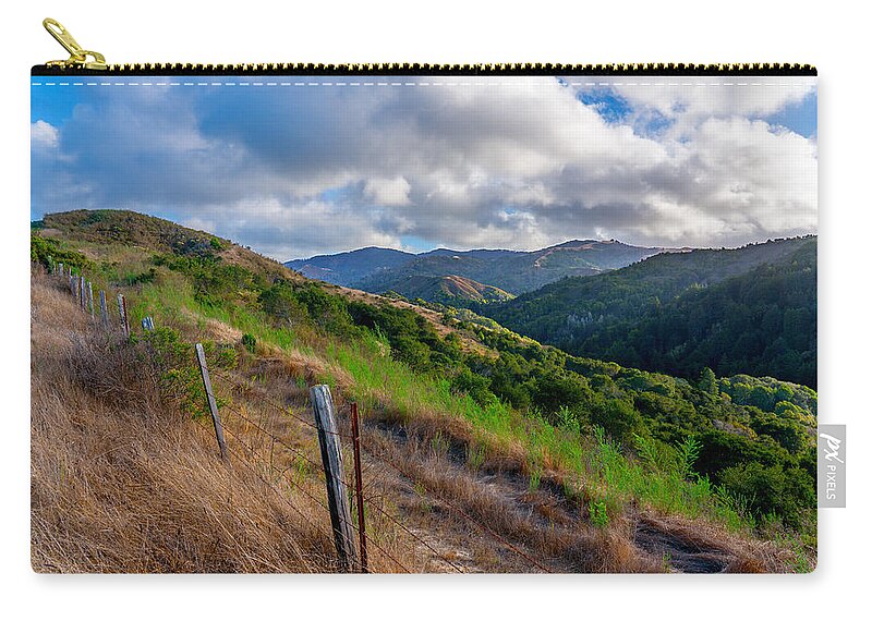 Santa Lucia Mountains Carry-all Pouch featuring the photograph Santa Lucia Mountains by Derek Dean