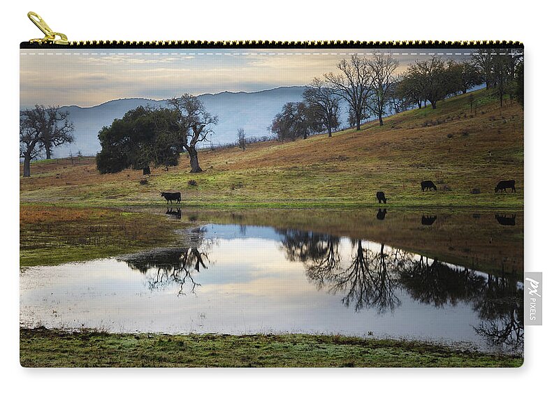  Zip Pouch featuring the photograph Santa Margarita #1 by Lars Mikkelsen