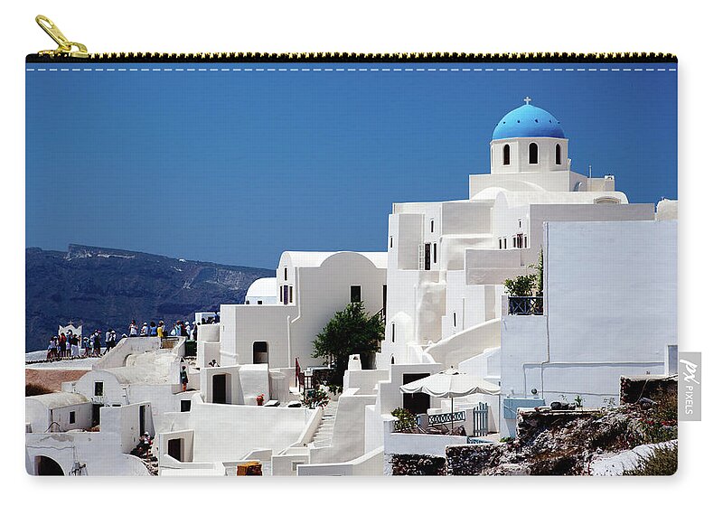 Santorini Carry-all Pouch featuring the photograph Santorini I by Rich S