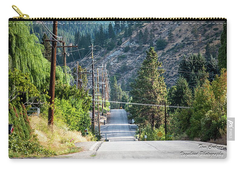 Saunders Road At Sunrise Zip Pouch featuring the photograph Saunders Road at Sunrise by Tom Cochran