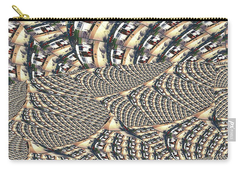 Oifii Zip Pouch featuring the digital art SB Symphony by Stephane Poirier