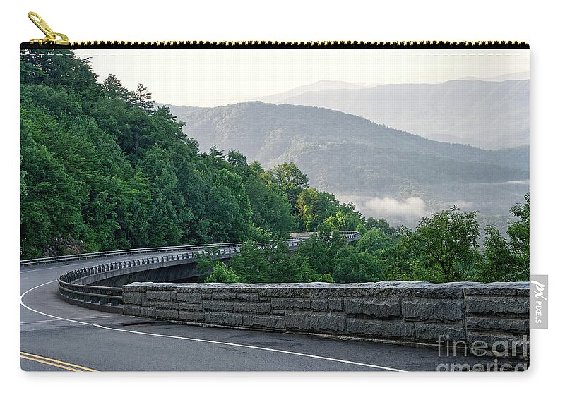 Road Zip Pouch featuring the photograph Scenic Driving by Phil Perkins