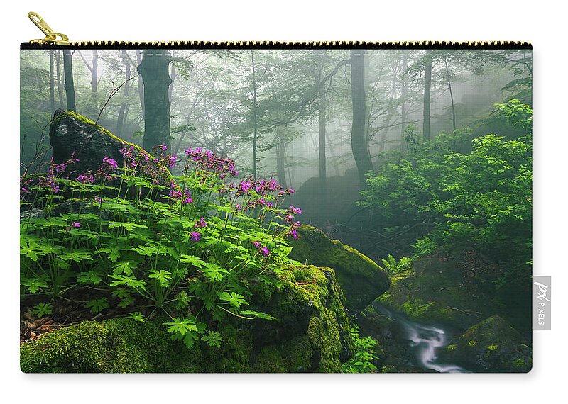 Geranium Carry-all Pouch featuring the photograph Scent of Spring by Evgeni Dinev