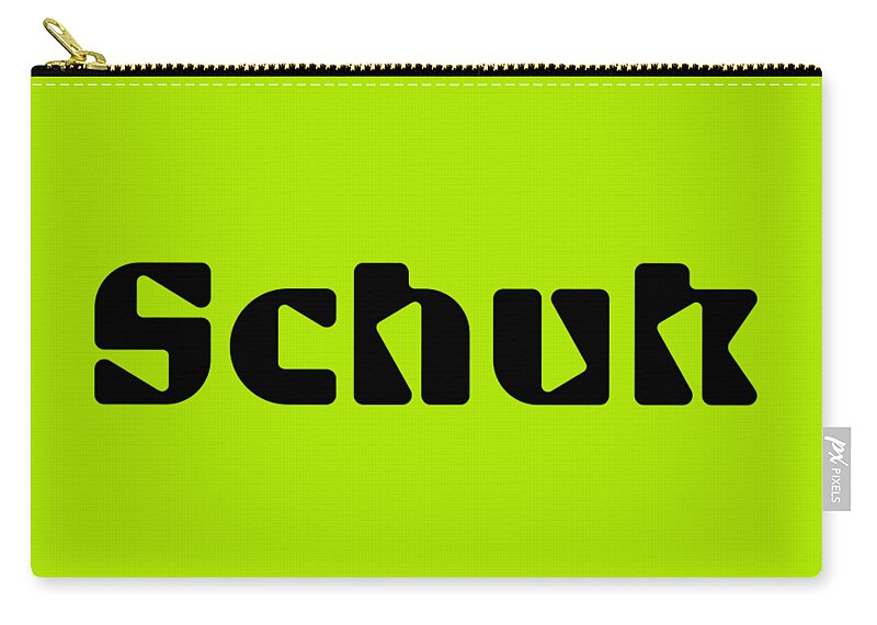 Schuk Zip Pouch featuring the digital art Schuk #Schuk by TintoDesigns