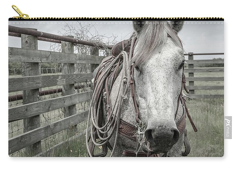 Cliburn Ranch Zip Pouch featuring the photograph Seadrift, Texas by Maresa Pryor-Luzier