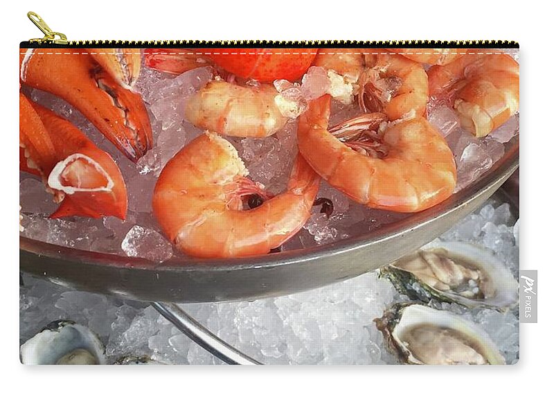 Seafood Zip Pouch featuring the photograph Seafood by Flavia Westerwelle