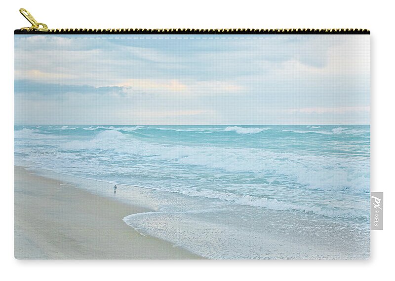 Beach Zip Pouch featuring the photograph Seashore Morning Breakfast II by Isabelle Bouchard