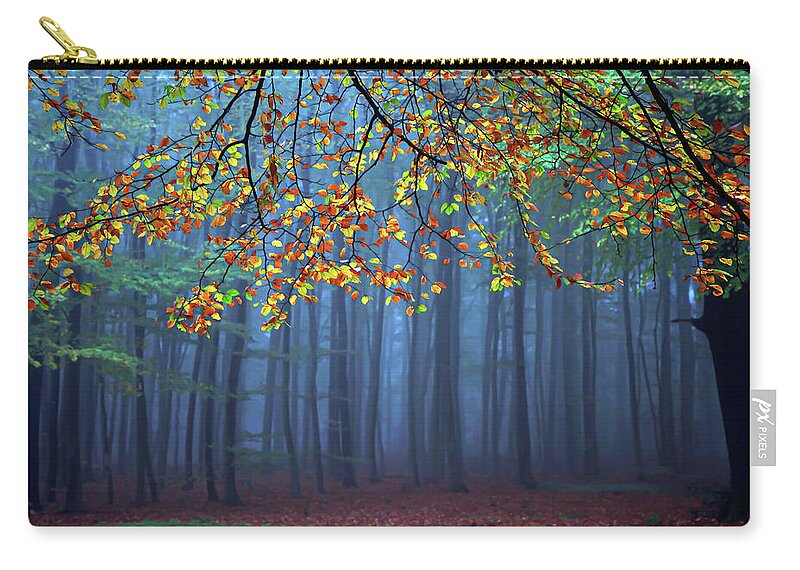 Autumn Zip Pouch featuring the photograph Seconds Before The Light Went Out by Roeselien Raimond