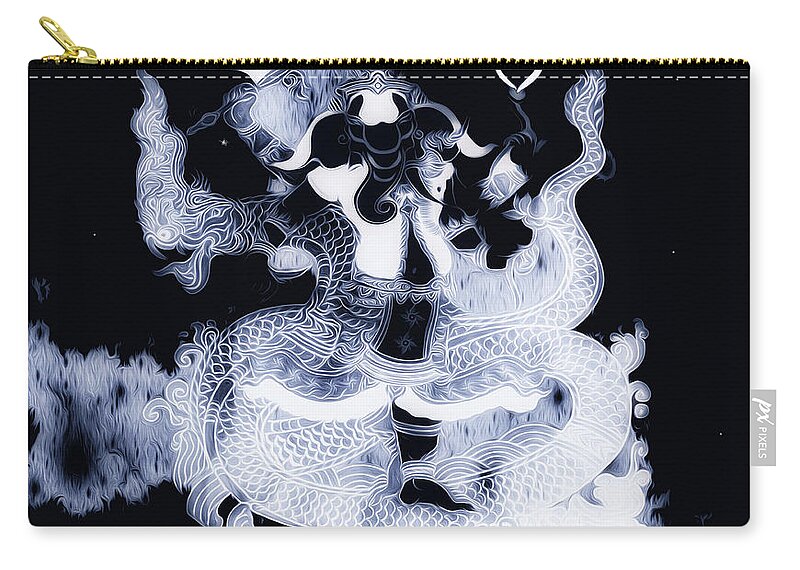 Ganesh Carry-all Pouch featuring the digital art Self The Totality by Jeff Malderez
