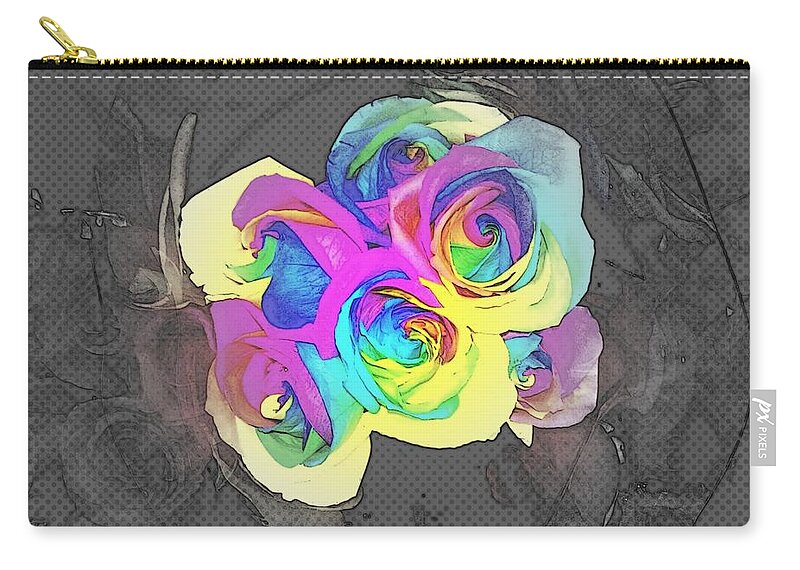 Flower Zip Pouch featuring the photograph Settled On Style by Andy Rhodes