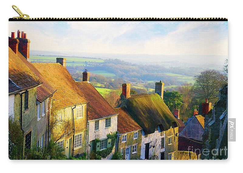 Shaftesbury Zip Pouch featuring the photograph Shaftesbury - England by Stella Levi