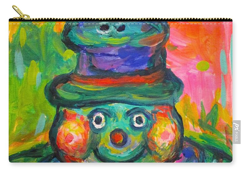 Salt Shaker Zip Pouch featuring the painting Shaking it Up by Kendall Kessler