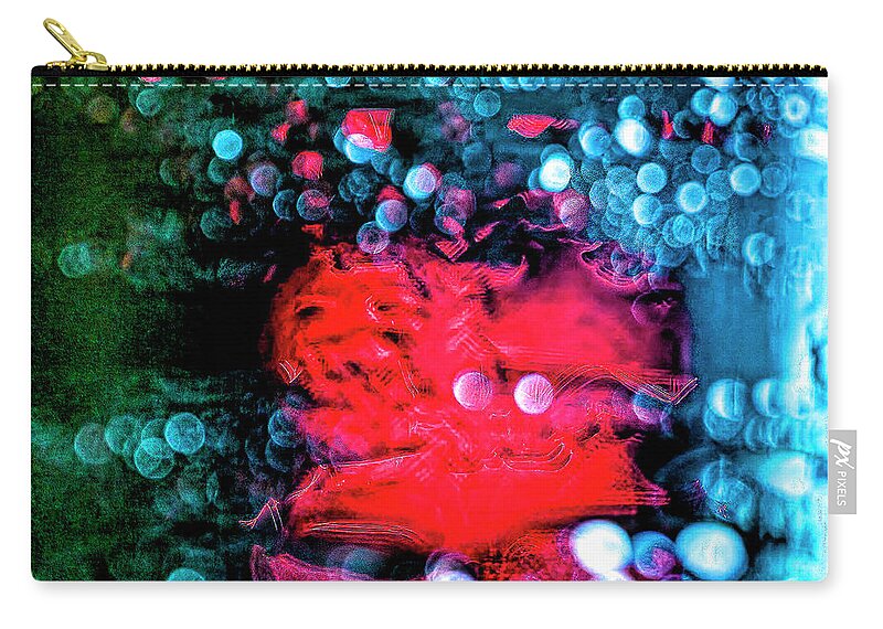 Abstract Zip Pouch featuring the photograph Shattered Heart by Cheri Freeman