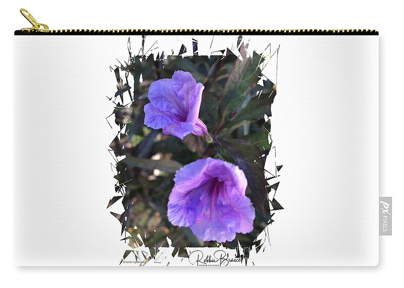 Shattering Zip Pouch featuring the photograph Shattering Blooms by Philip And Robbie Bracco