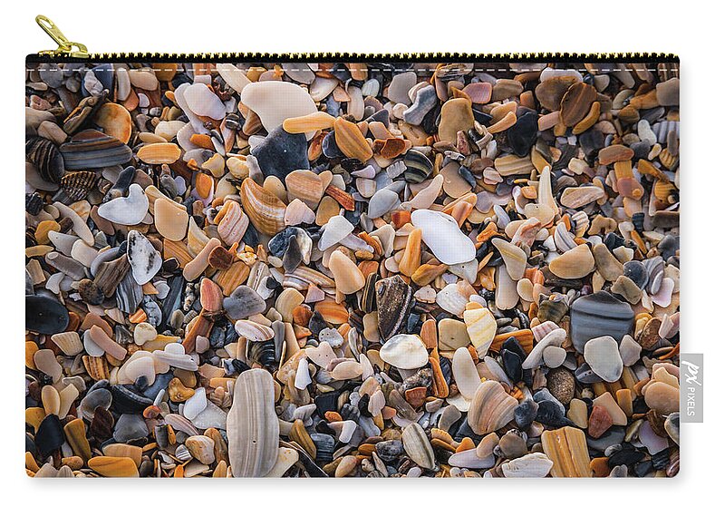 Sea Shells Zip Pouch featuring the photograph Shells by Kim Sowa
