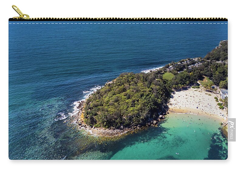 Summer Carry-all Pouch featuring the photograph Shelly Beach Panorama No 1 by Andre Petrov