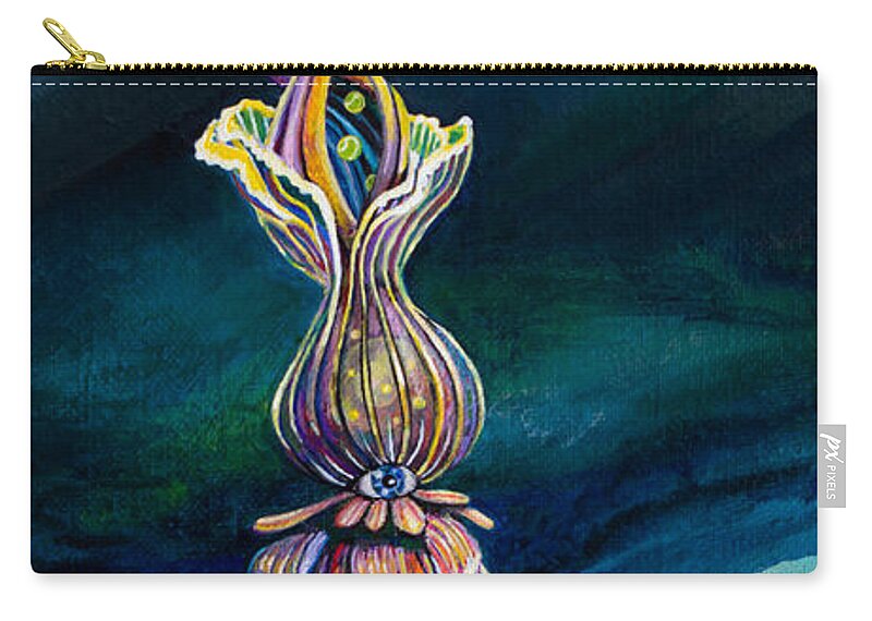 Optimism Carry-all Pouch featuring the painting Shine Bright by Mindy Huntress