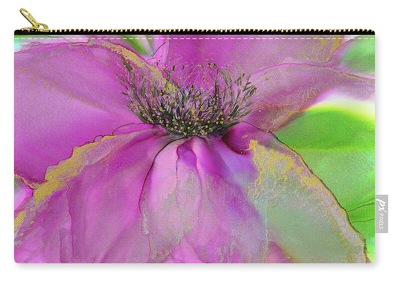 Art Zip Pouch featuring the painting Shine On by Kimberly Deene Langlois