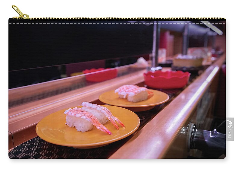Appetizer Zip Pouch featuring the photograph Shrimp by Bill Chizek