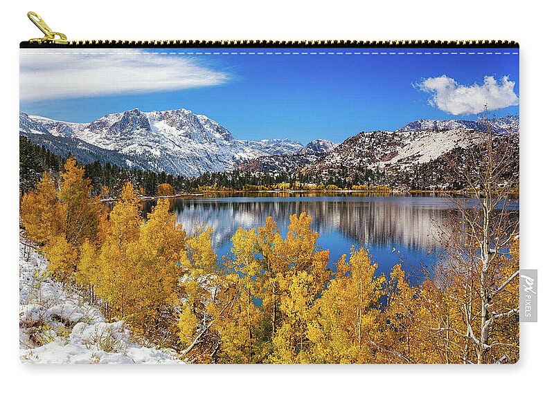 Eastern Sierra Zip Pouch featuring the photograph Sierra Gem by Tassanee Angiolillo