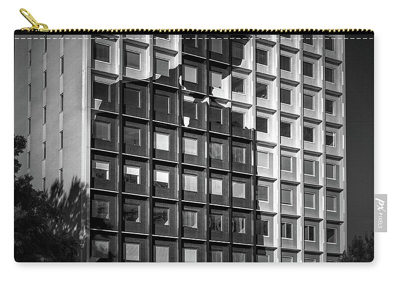 1447 Peachtree Street Carry-all Pouch featuring the photograph Silhouette Building by Doug Sturgess