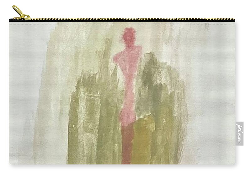 Silhouettes Zip Pouch featuring the painting Silhouettes VI by David Euler