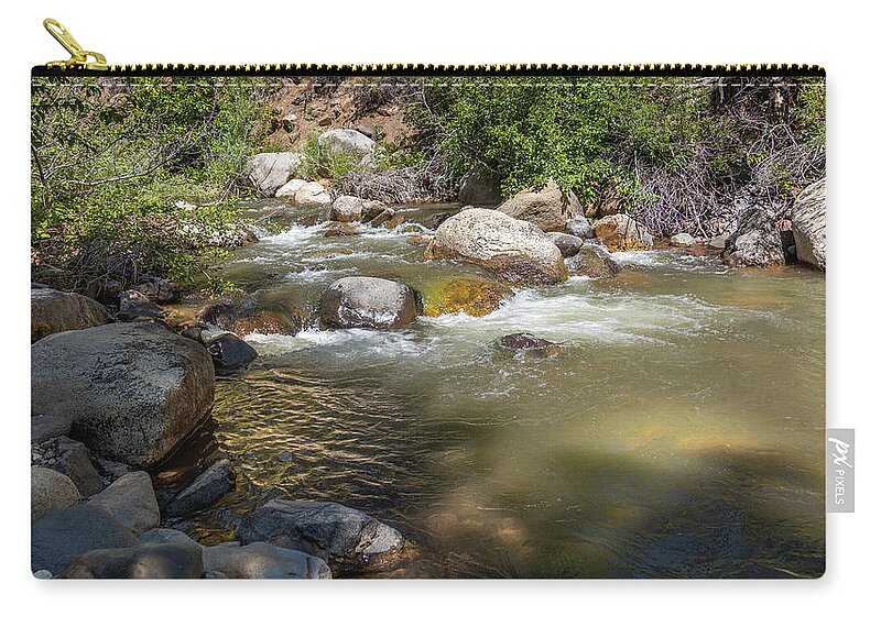  Zip Pouch featuring the photograph Silver Creek by Nicholas McCabe