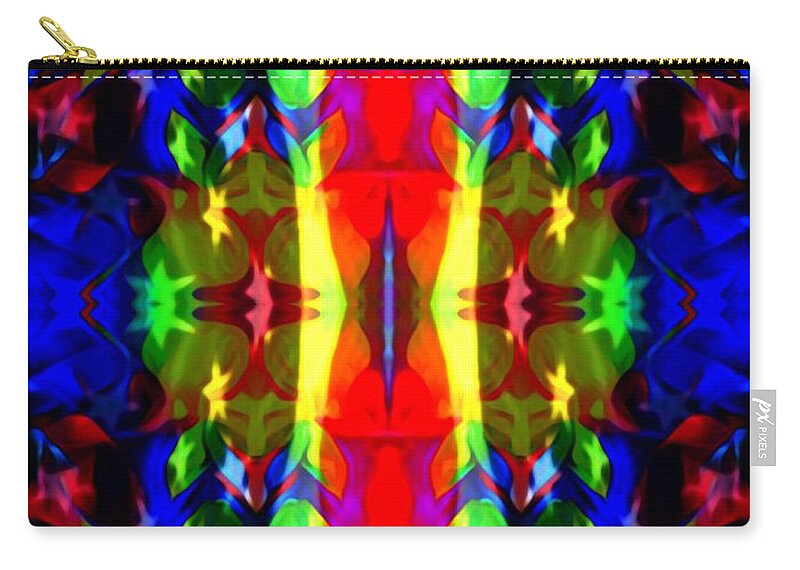 Fania Simon Zip Pouch featuring the mixed media Atomic Propositions -SIMPLY THE FLOOD by Fania Simon