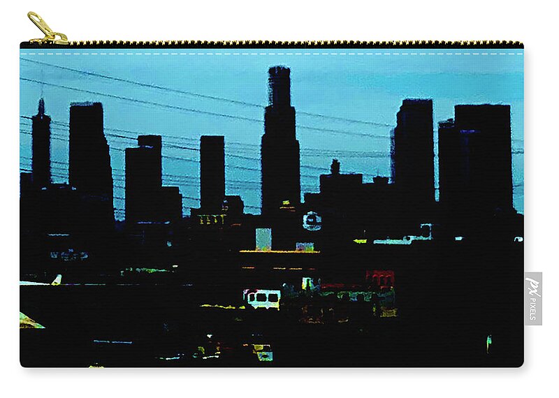 Nicholas Brendon Zip Pouch featuring the photograph Sinners' Silhouette by Nicholas Brendon
