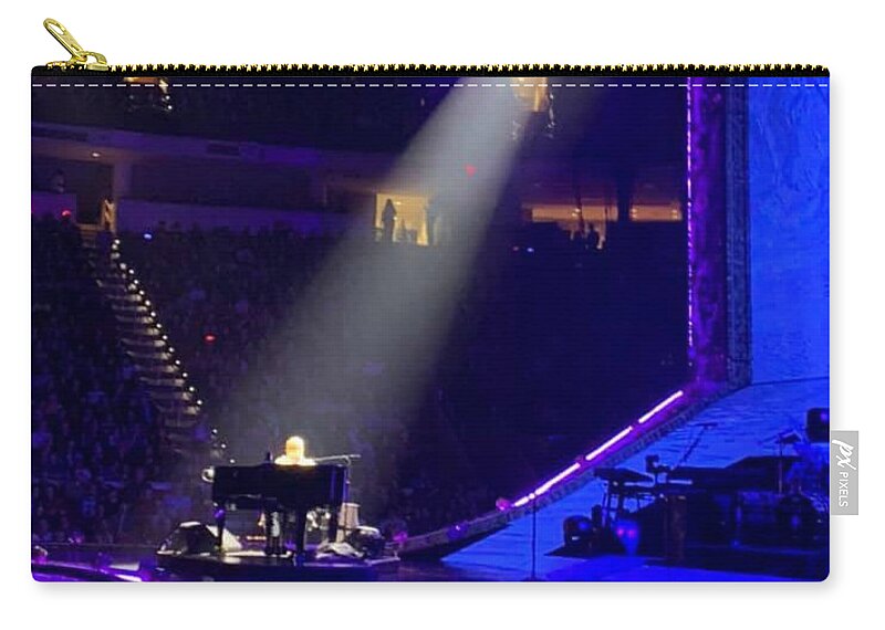 Elton Carry-all Pouch featuring the photograph Sir Elton on Piano by Lee Darnell