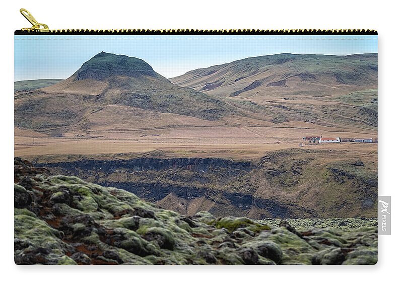 Iceland Zip Pouch featuring the photograph Skaftareldahraun Lava Field by Catherine Reading