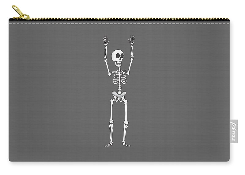 Skeleton Vector Clipart Skeleton Holding His Hand Up Both Hands Up ...