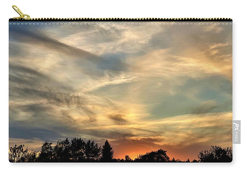 Magnificent Zip Pouch featuring the photograph Skies Of The White Nights 3 by Christine Rivers