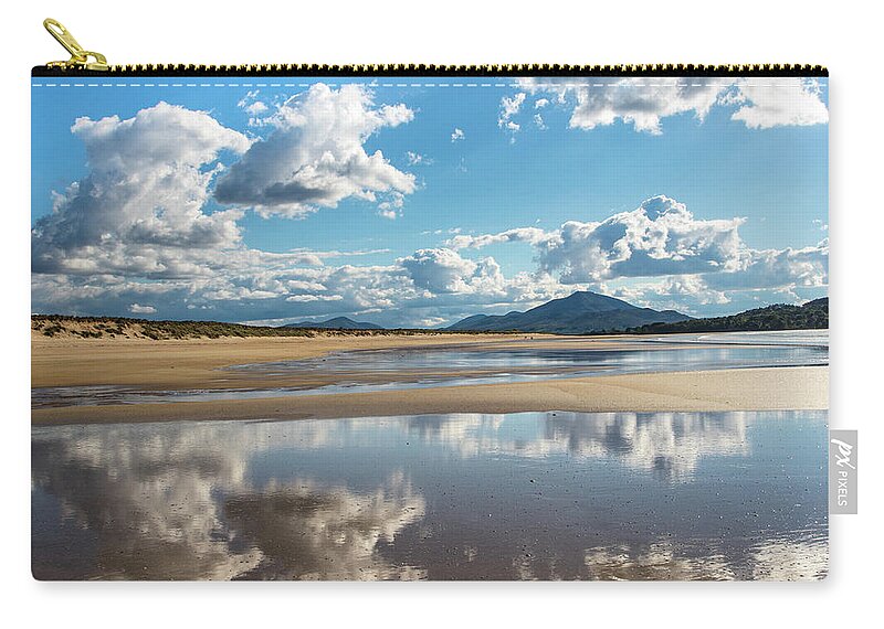 Donegal Zip Pouch featuring the photograph Sky above, sand below, peace within by John Soffe