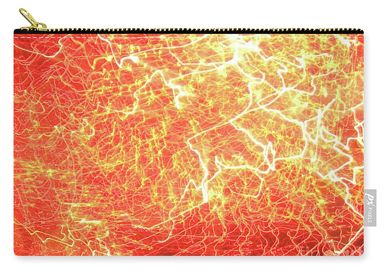 Fireworks Zip Pouch featuring the photograph Sky Fantasy #11 by Rosanne Licciardi
