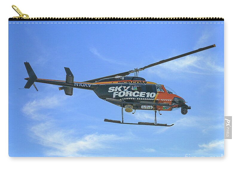 Air Show Zip Pouch featuring the photograph Sky Force 10 by Nick Zelinsky Jr