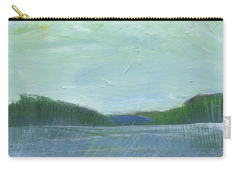 Water Zip Pouch featuring the painting Skyscape #7 by Tim Nyberg