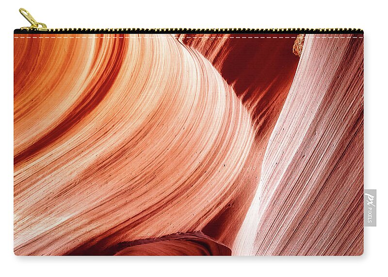 Antelope_canyon Zip Pouch featuring the photograph Slot Canyon Light Show by Bradley Morris