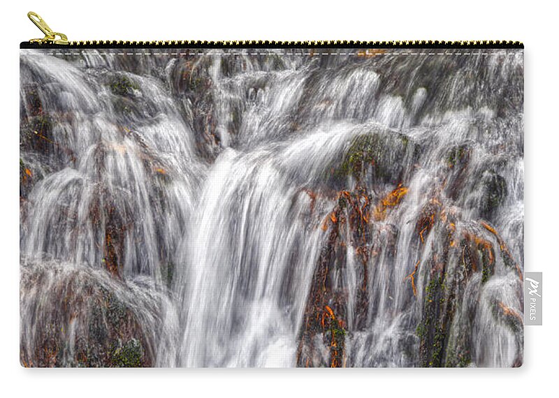Waterfalls Carry-all Pouch featuring the photograph Small Waterfalls 3 by Phil Perkins