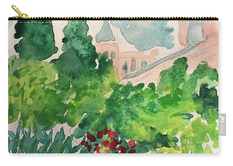  Zip Pouch featuring the painting Smithsonian by John Macarthur