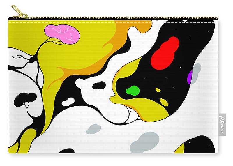 Climate Change Zip Pouch featuring the digital art Smokescreen by Craig Tilley