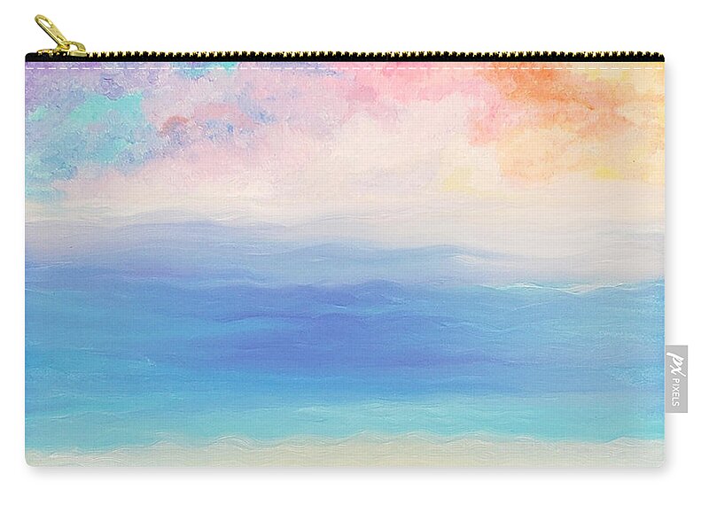 Abstract Carry-all Pouch featuring the painting Snorkelism by Christine Bolden