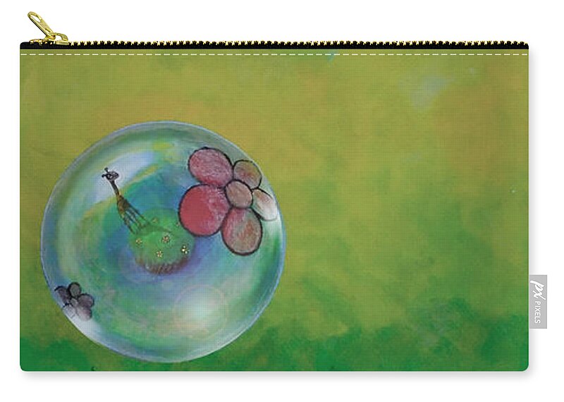 Social Distancing Carry-all Pouch featuring the painting Social Distancing by Mindy Huntress
