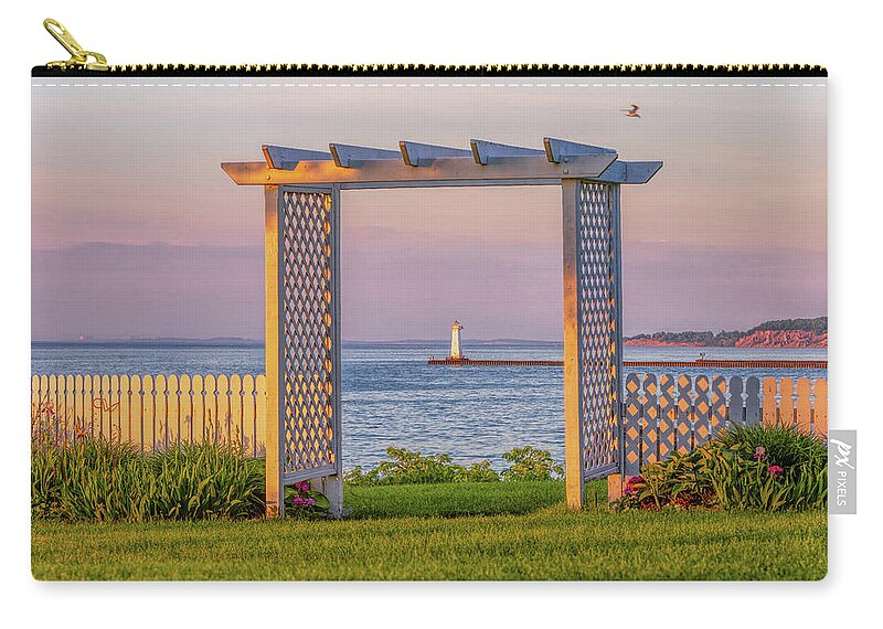 Sodus Point Lighthouse Carry-all Pouch featuring the photograph Sodus Point Lighthouse View by Rod Best
