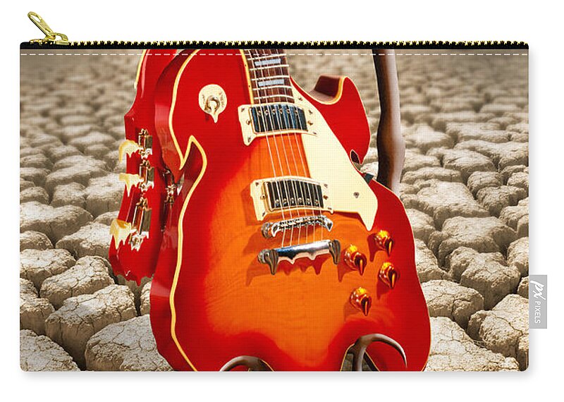 Rock And Roll Carry-all Pouch featuring the photograph Soft Guitar by Mike McGlothlen
