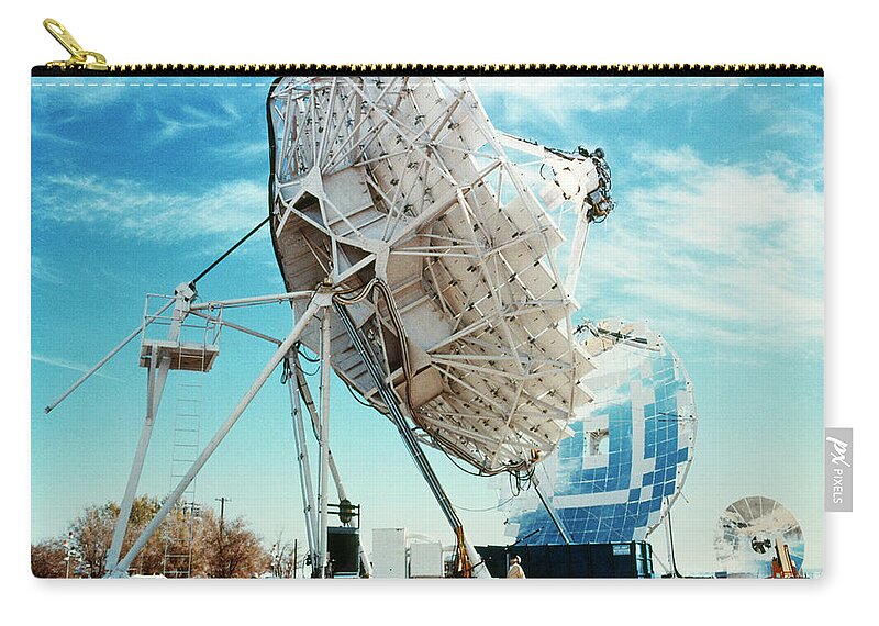 1982 Zip Pouch featuring the photograph Solar Energy System, 1982 by Granger