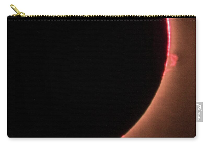 21 August 2017 Zip Pouch featuring the photograph Solar Flare by Melissa Southern