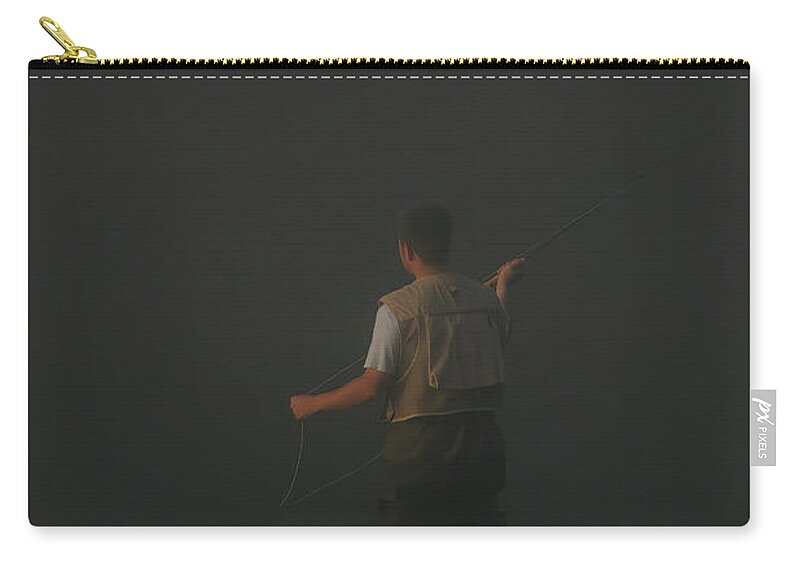 Fishing Carry-all Pouch featuring the photograph Solitude by Lens Art Photography By Larry Trager