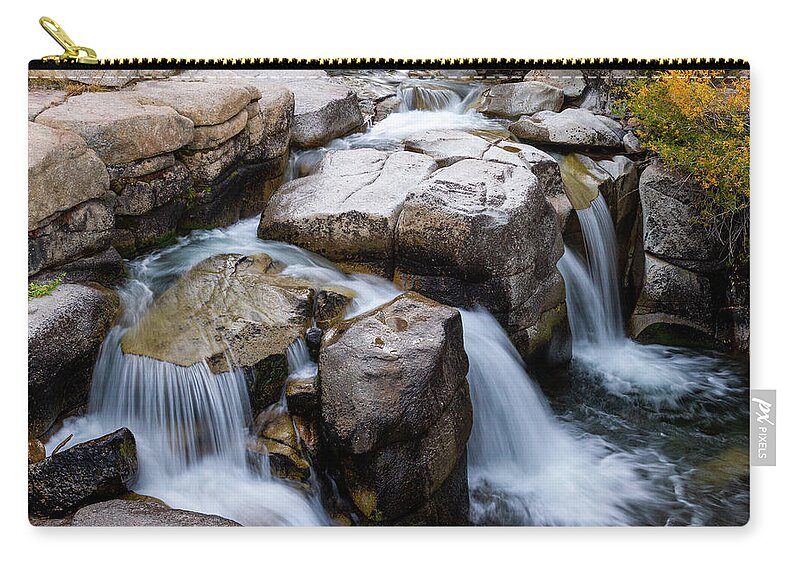 North America Zip Pouch featuring the photograph Sonora Pass Waterfall by Mark Miller